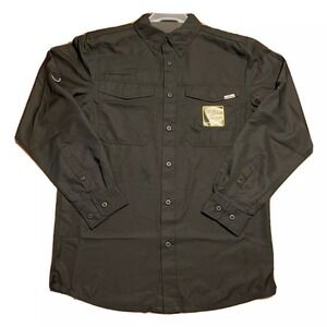 Realtree Shirt Mens Hunting Guide 3XL Black Long Sleeve Vented Fishing Outdoor